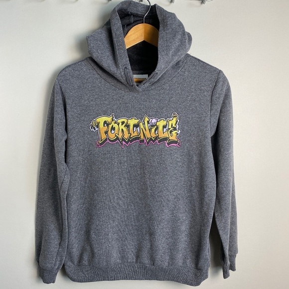 Fortnight MAD Engine Kid's Long Sleeve Fleece Pullover Hoodie‎ Size XL (14-16) - Picture 1 of 13